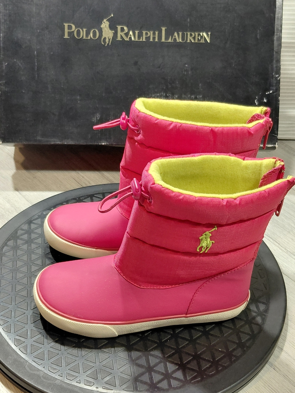 NEW Polo by Ralph Lauren Preppy  Pink Daunte Kids' Insulated SnowBoots SIZE 11C